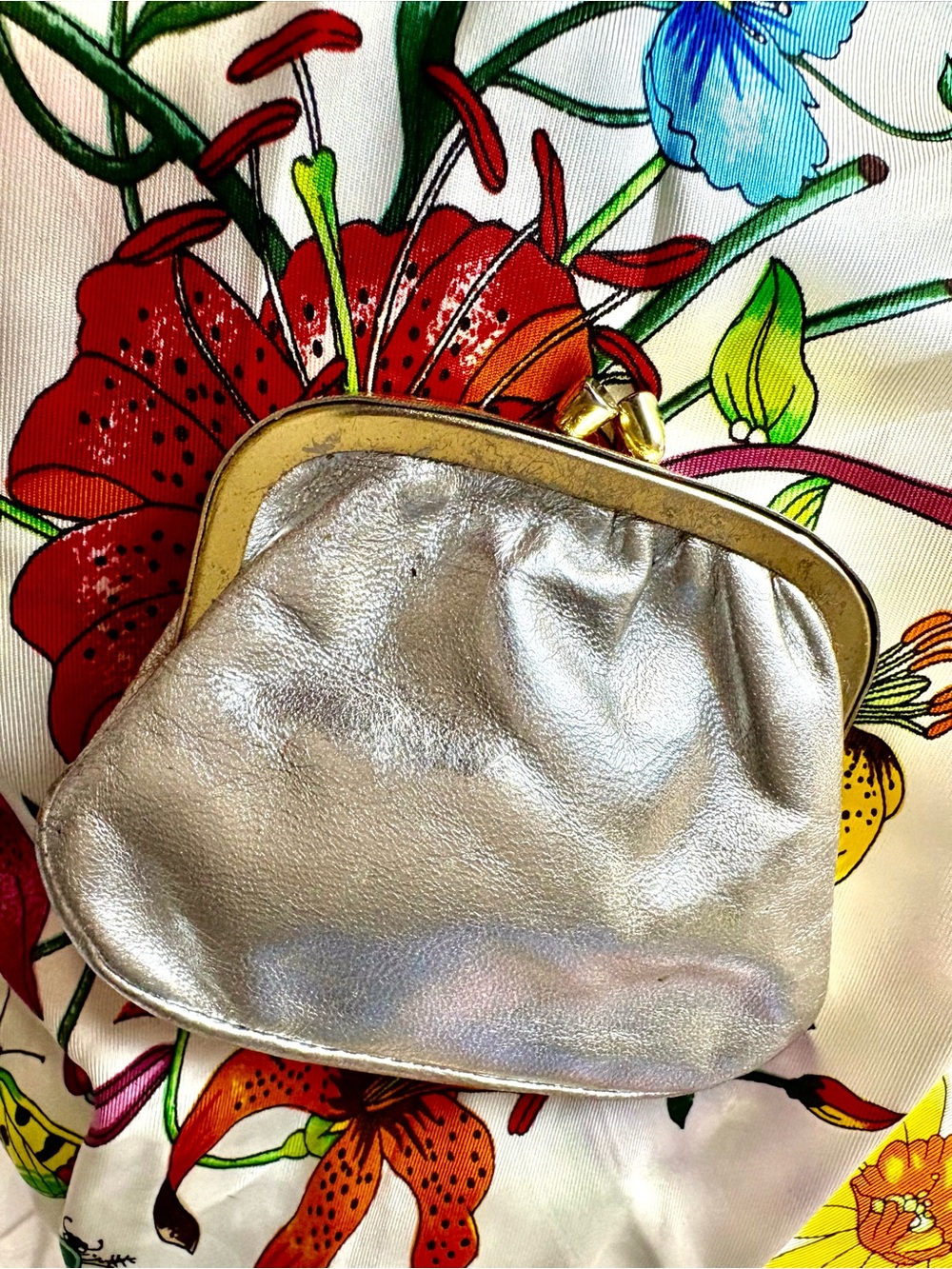 Rosenfield vintage Silver Kiss-Lock Coin Purse - Women's Small Bag